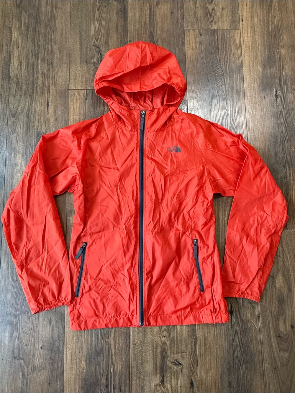 North Face Boys Hydrenalite Orange Windbreaker Jacket - Size XL